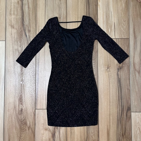 Trixxi Bodycon Shimmery Mini Dress Going Out Holiday Party - Picture 3 of 4